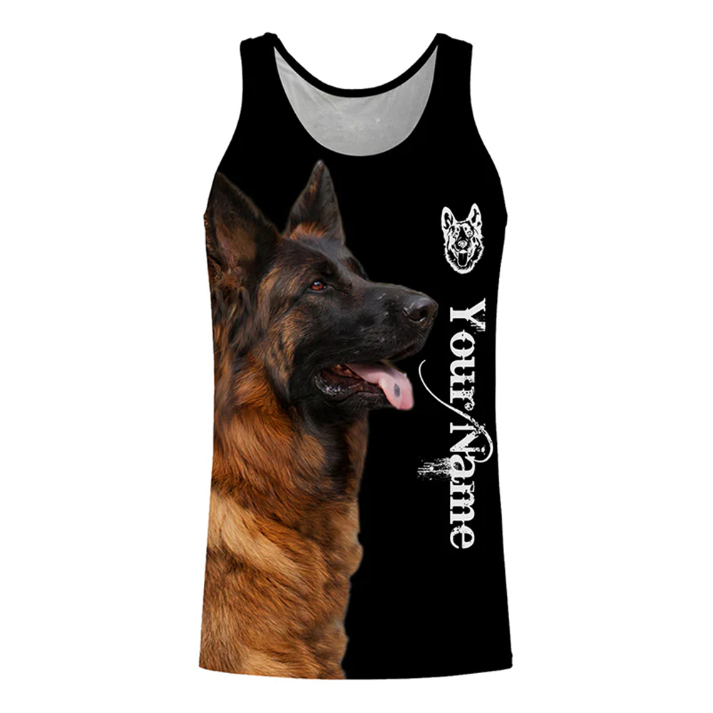 Outdoor Hunting Dog Names - Personalized Dog Lover Tank Top 3D