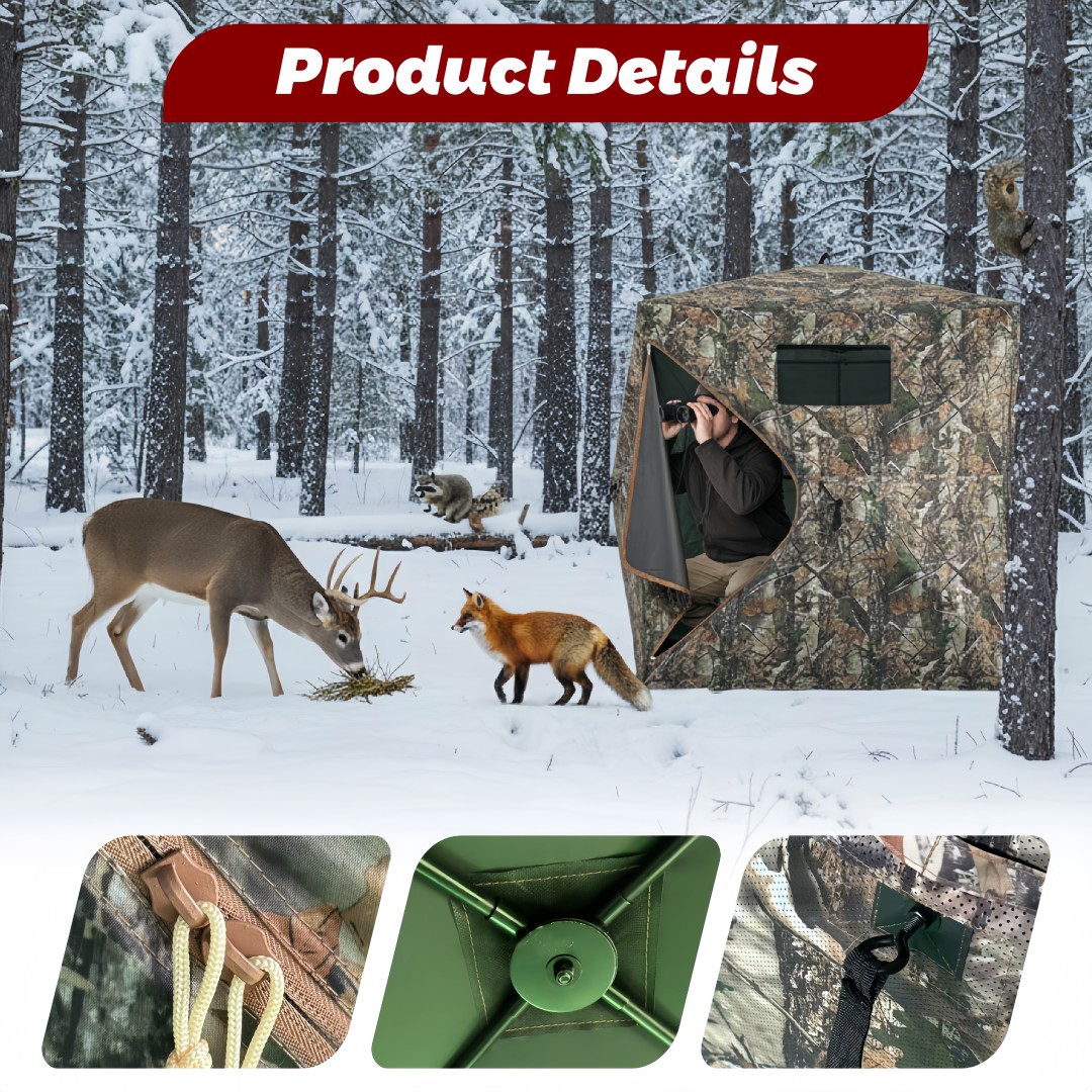 Hunting & Outdoor As - Camouflage Pop-Up Hunting Blind Easy Setup