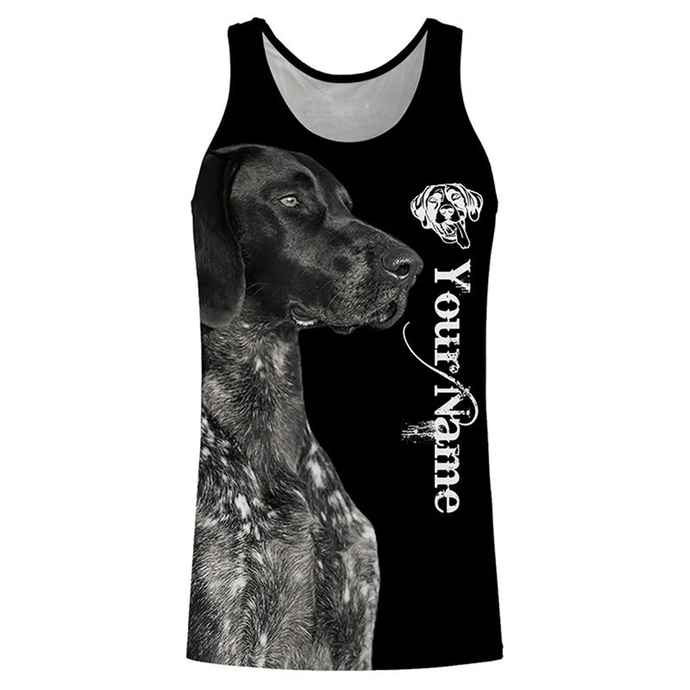 Outdoor Hunting Dog Names - Personalized Dog Lover Tank Top 3D