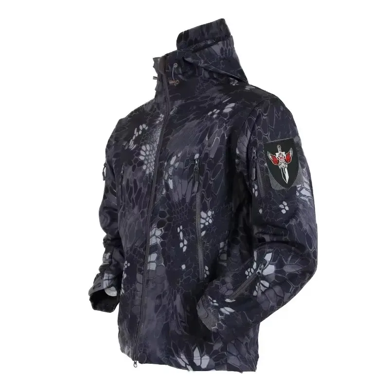 Men'S Outdoor Hunting Jacket - 5XL 6XL CP Camouflage Soft Shell