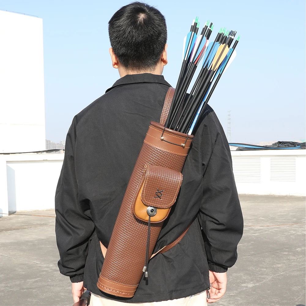 Cowhide Archery Arrow Quiver S - огляд і ціна Quiver Arrow Back