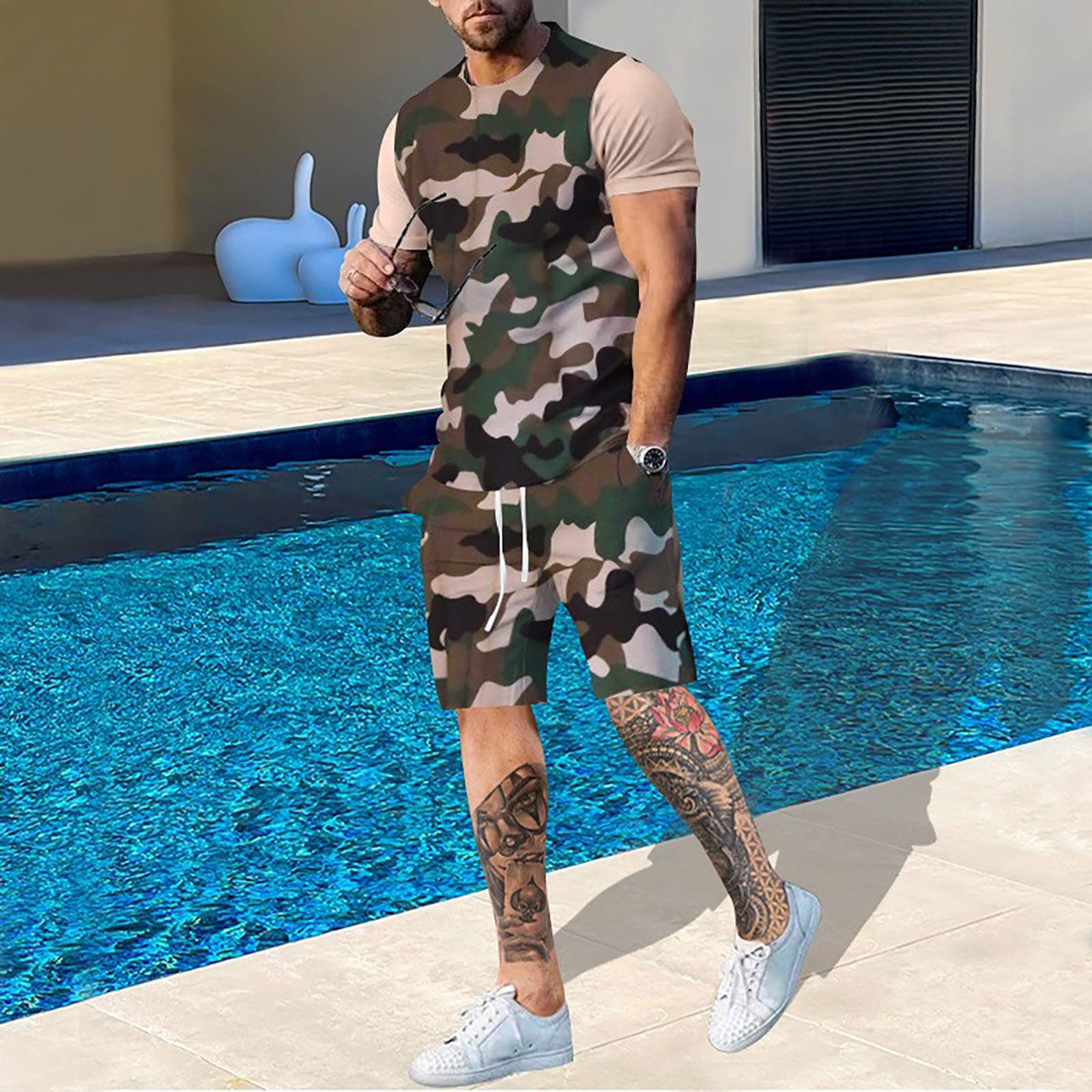 Summer Men Camouflage T shirt  - огляд і ціна Outdoor Hunting Outfit