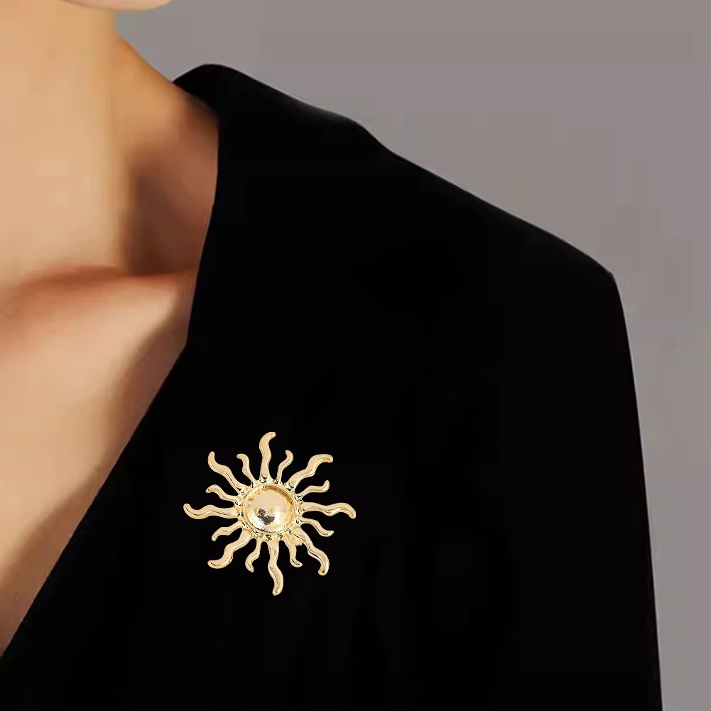 Sunburst Flower Alloy Brooch R - огляд і ціна Outdoor Hunting Outfit