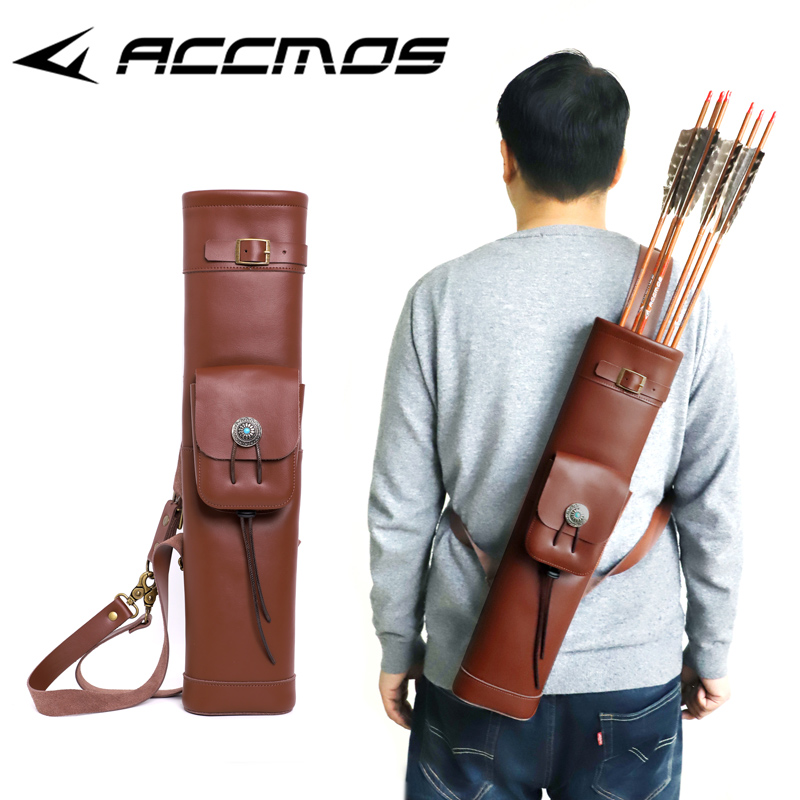 Archery Cowhide Leather Horseb - огляд і ціна Quiver Arrow Back